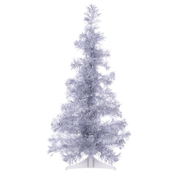 The Perfect 2 ft PVC Christmas Tree Silver PVC2SV